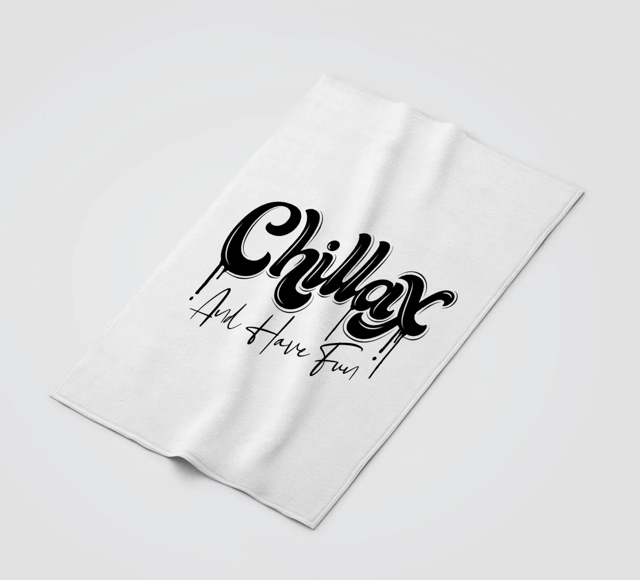 Rilassarsi e rilassarsi. Chillax. Stile di strada e un po' di graffiti coperta in pile da CalliLetters