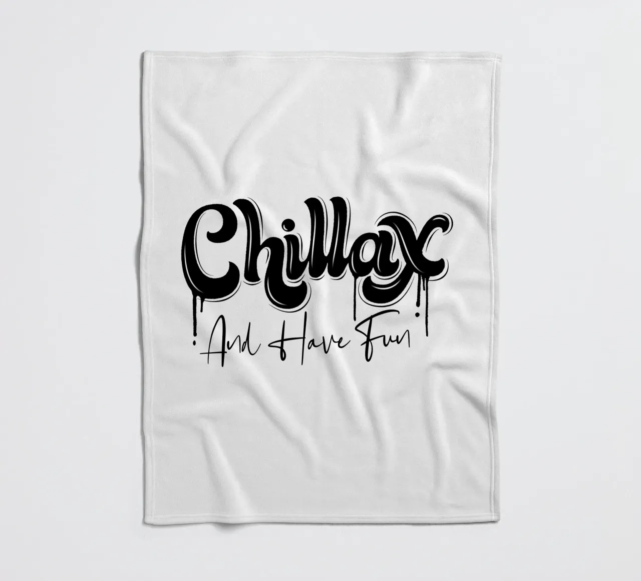 Rilassarsi e rilassarsi. Chillax. Stile di strada e un po' di graffiti coperta in pile da CalliLetters