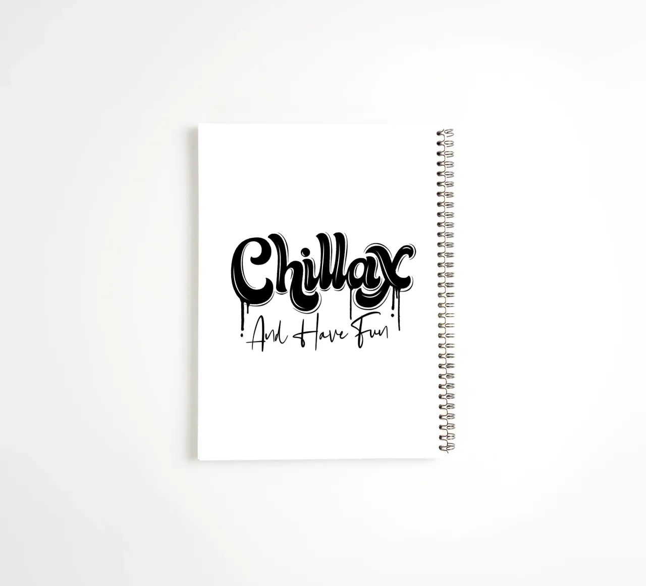 Rilassarsi e rilassarsi. Chillax. Stile di strada e un po' di graffiti diario ad anelli da CalliLetters
