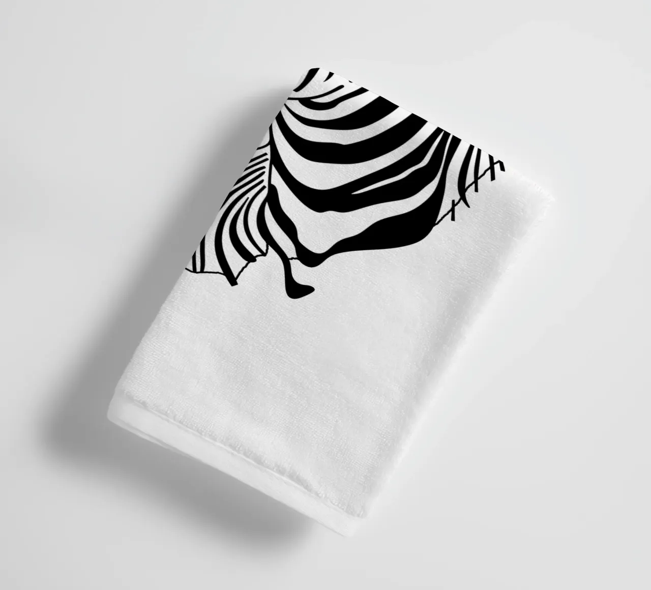 Animal Zebra line art asciugamano da bagno da Justyna Jaszke JBJart