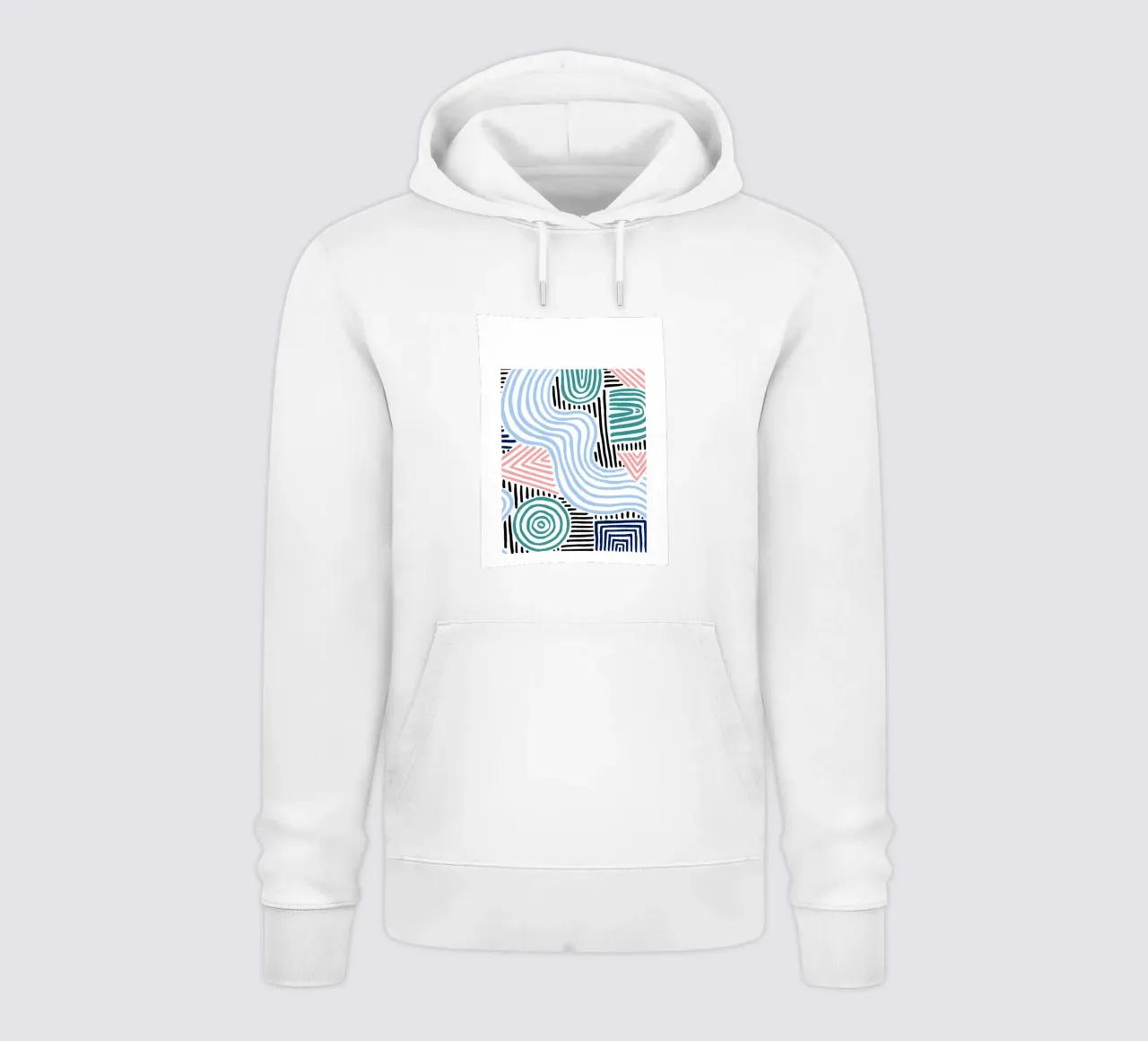 Linee astratte - Pattern art moderni felpa con cappuccio da Cozy Vibes