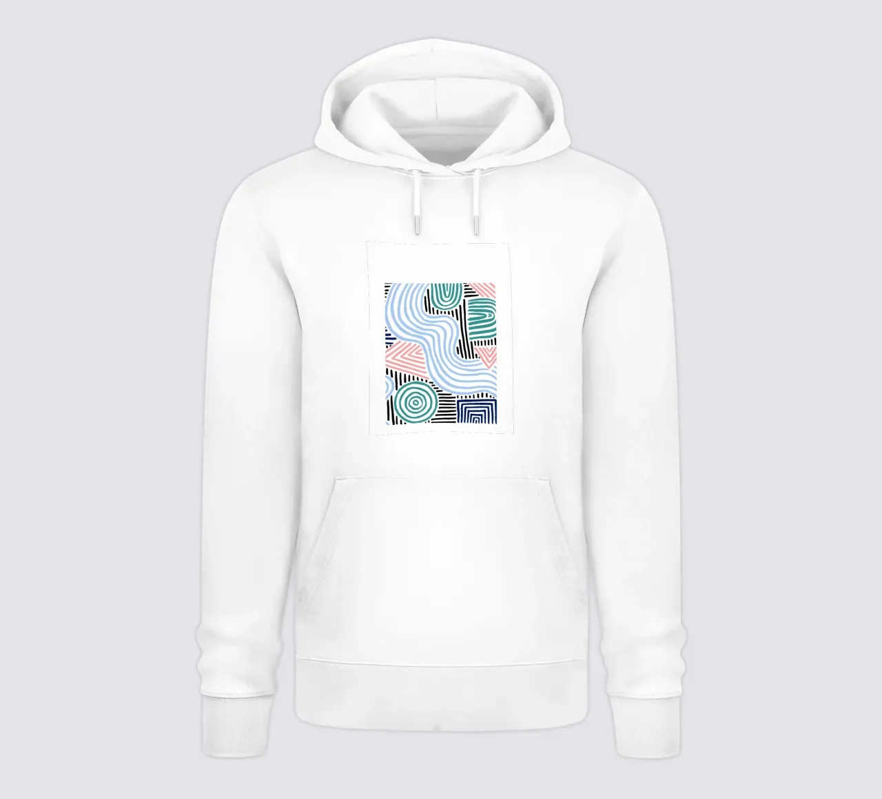 Linee astratte - Pattern art moderni felpa con cappuccio da Cozy Vibes