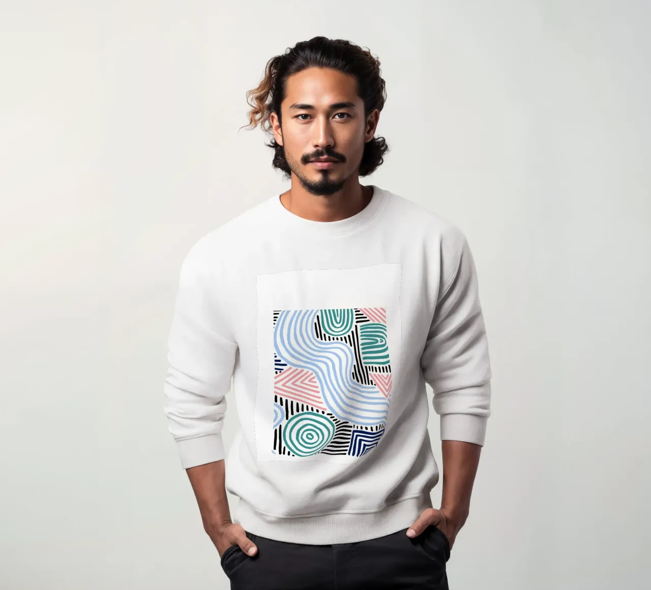 Linee astratte - Pattern art moderni felpa da Cozy Vibes