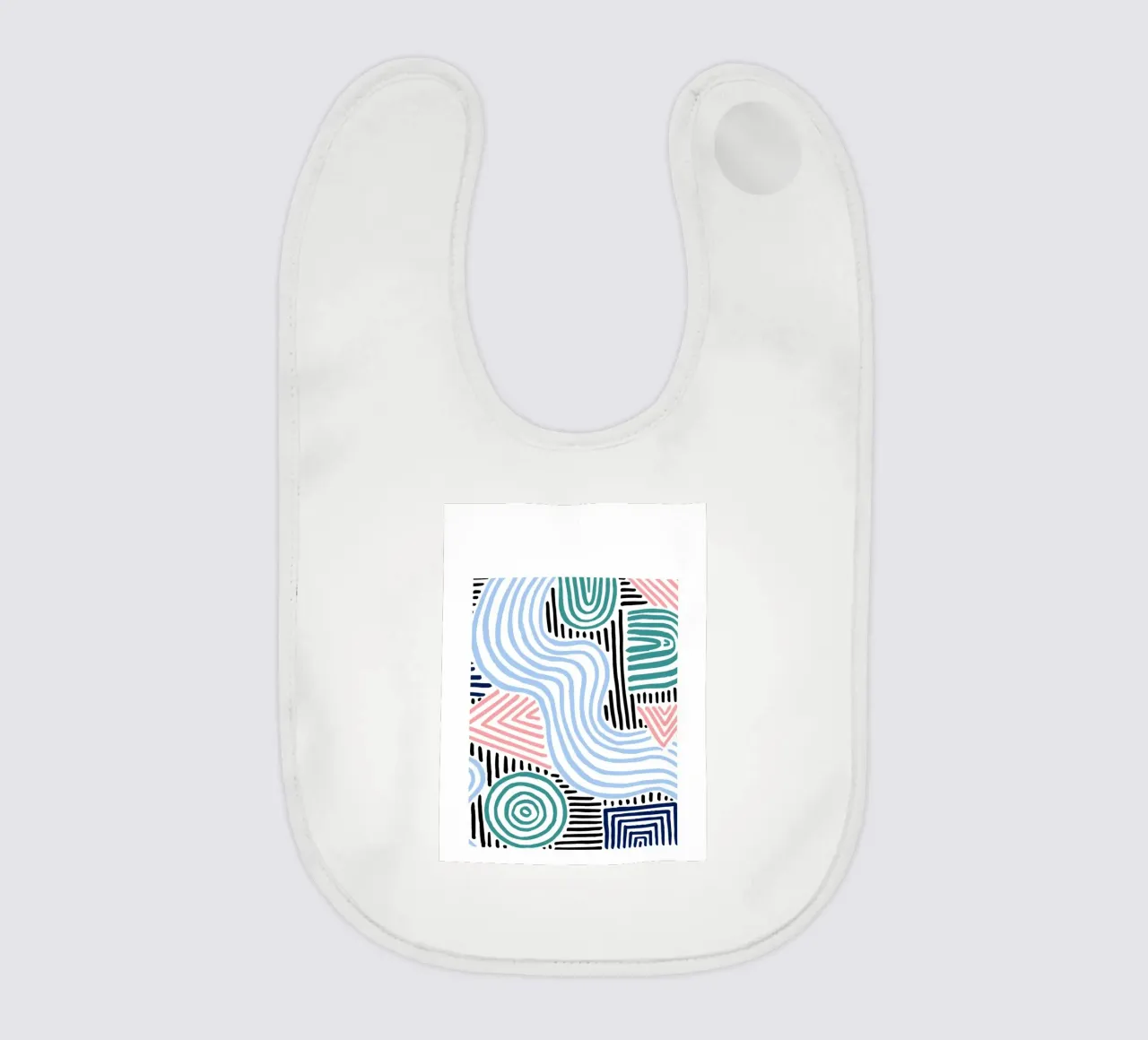 Linee astratte - Pattern art moderni bavaglino da Cozy Vibes