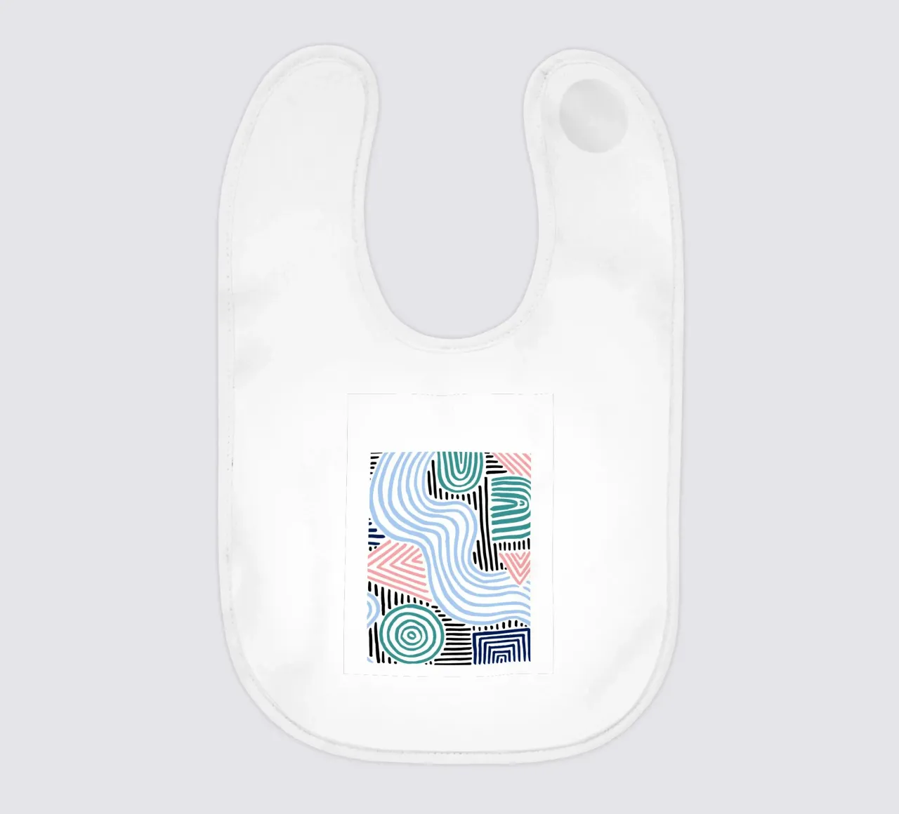 Linee astratte - Pattern art moderni bavaglino da Cozy Vibes