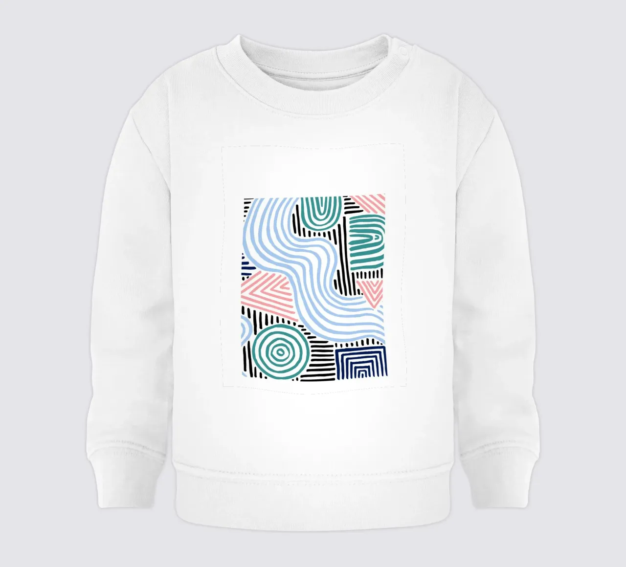 Linee astratte - Pattern art moderni felpa neonato da Cozy Vibes