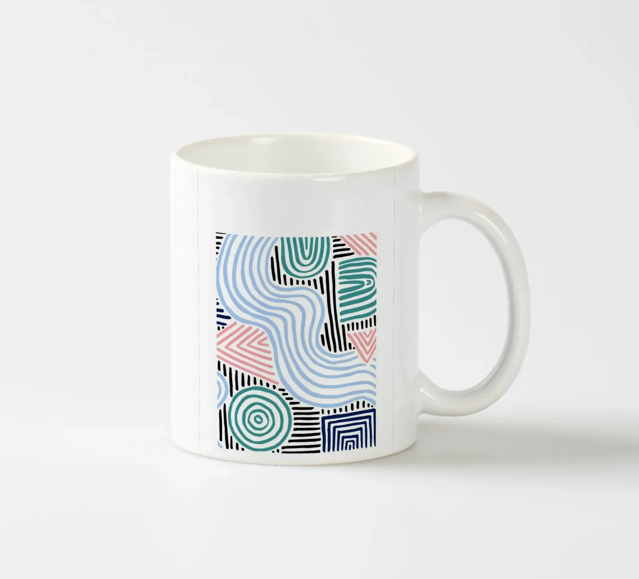 Linee astratte - Pattern art moderni tazza in ceramica da Cozy Vibes