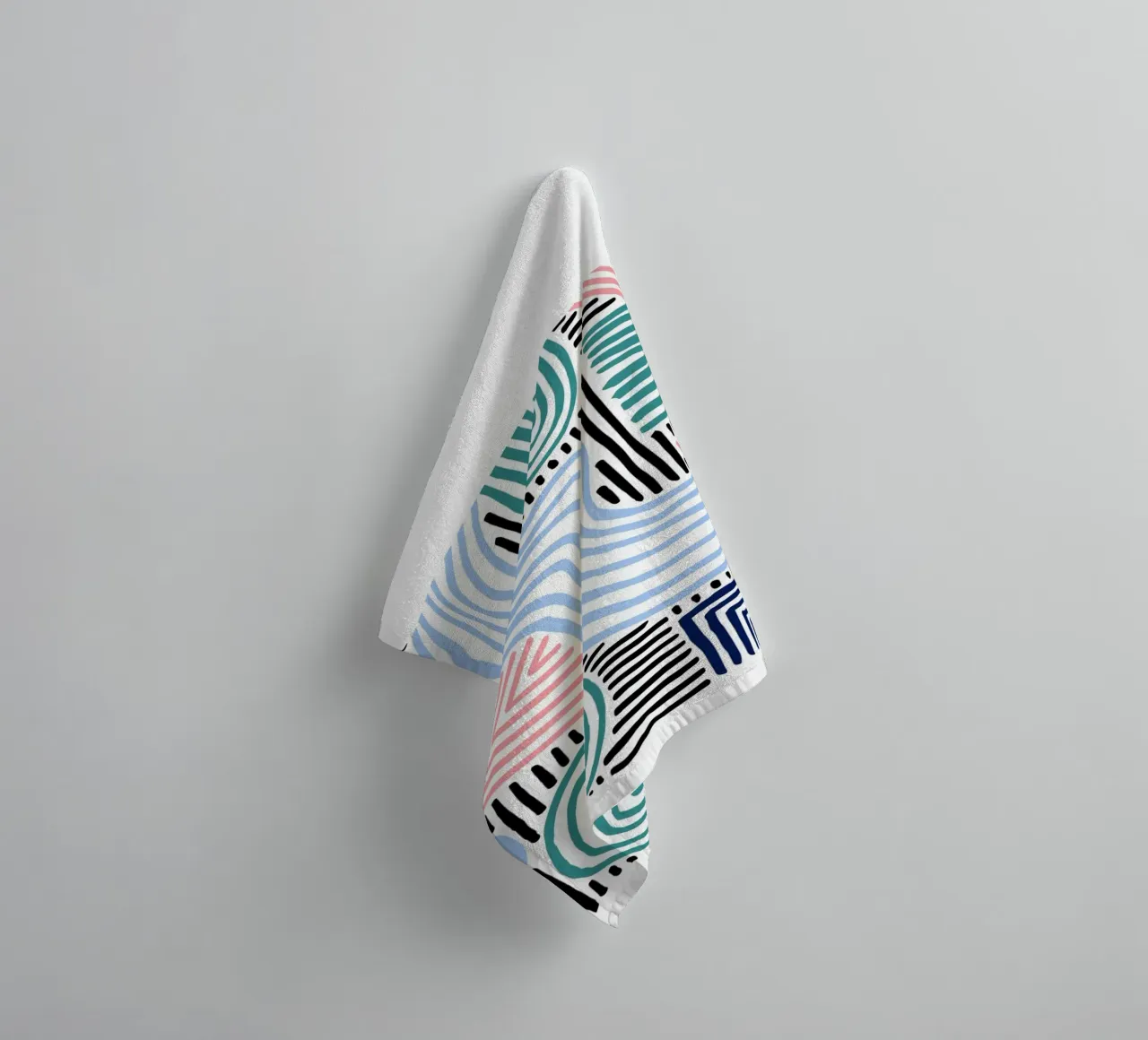 Abstract Lines – Modern Pattern Art towel by Cozy Vibes