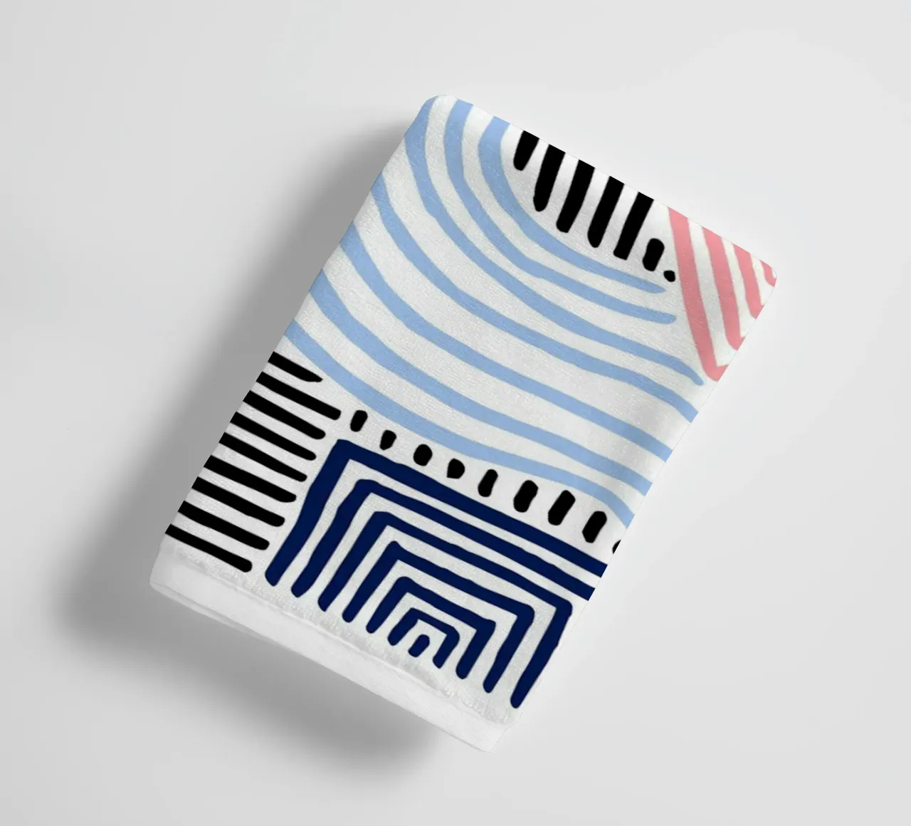 Abstract Lines – Modern Pattern Art towel by Cozy Vibes