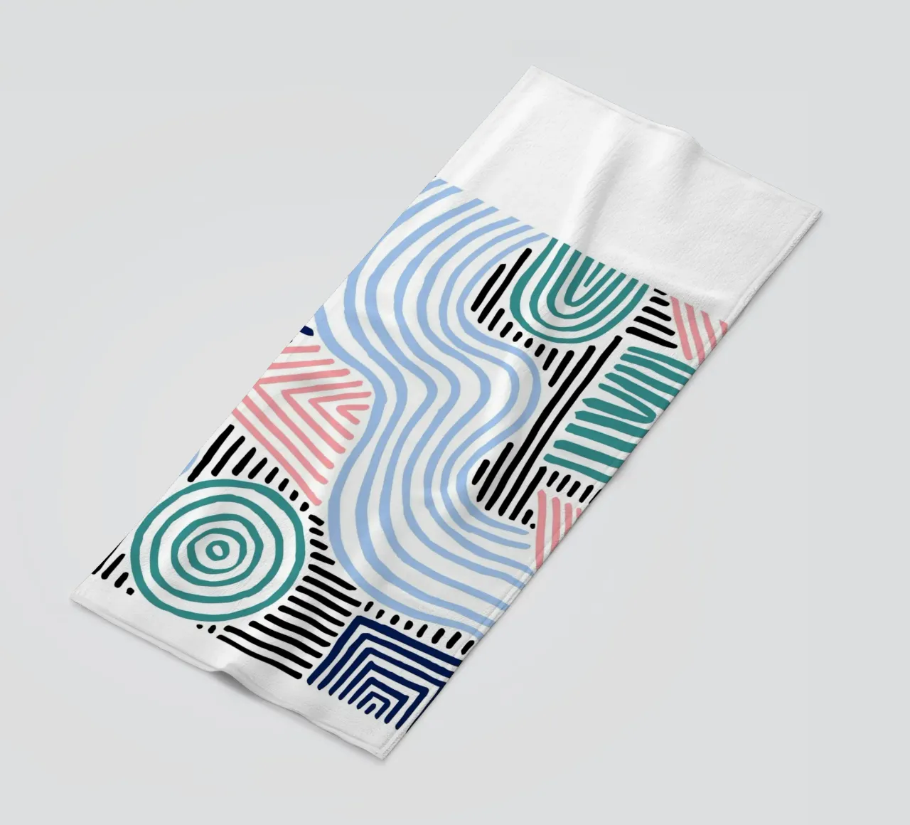 Linee astratte - Pattern art moderni telo mare da Cozy Vibes