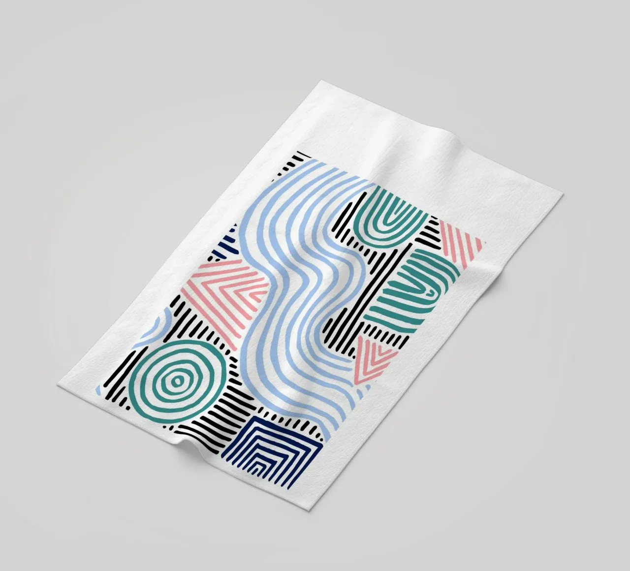 Linee astratte - Pattern art moderni telo mare da Cozy Vibes