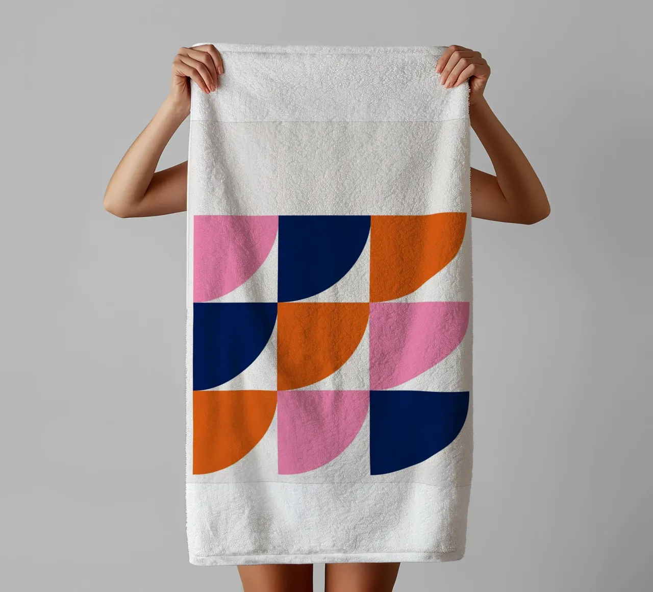 Geo Blocks – Modern Color Shapes towel by Cozy Vibes