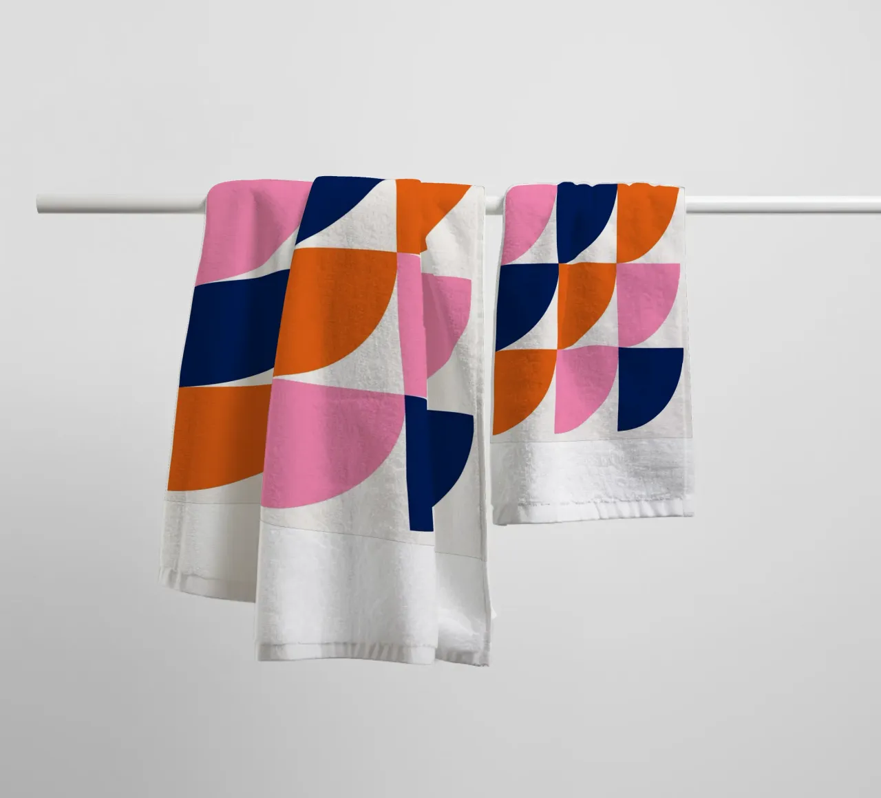 Geo Blocks – Modern Color Shapes towel by Cozy Vibes