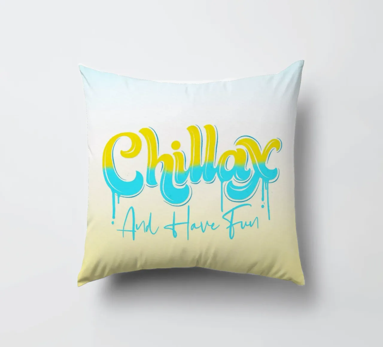Rilassarsi e rilassarsi. Chillax. Graffiti e Streetstyle. cuscino da CalliLetters