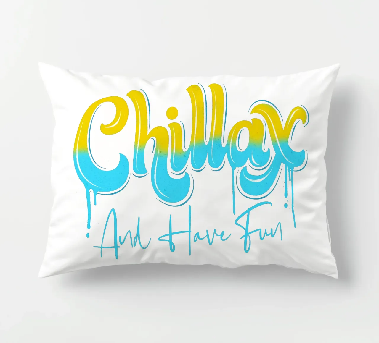 Rilassarsi e rilassarsi. Chillax. Graffiti e Streetstyle. cuscino da CalliLetters