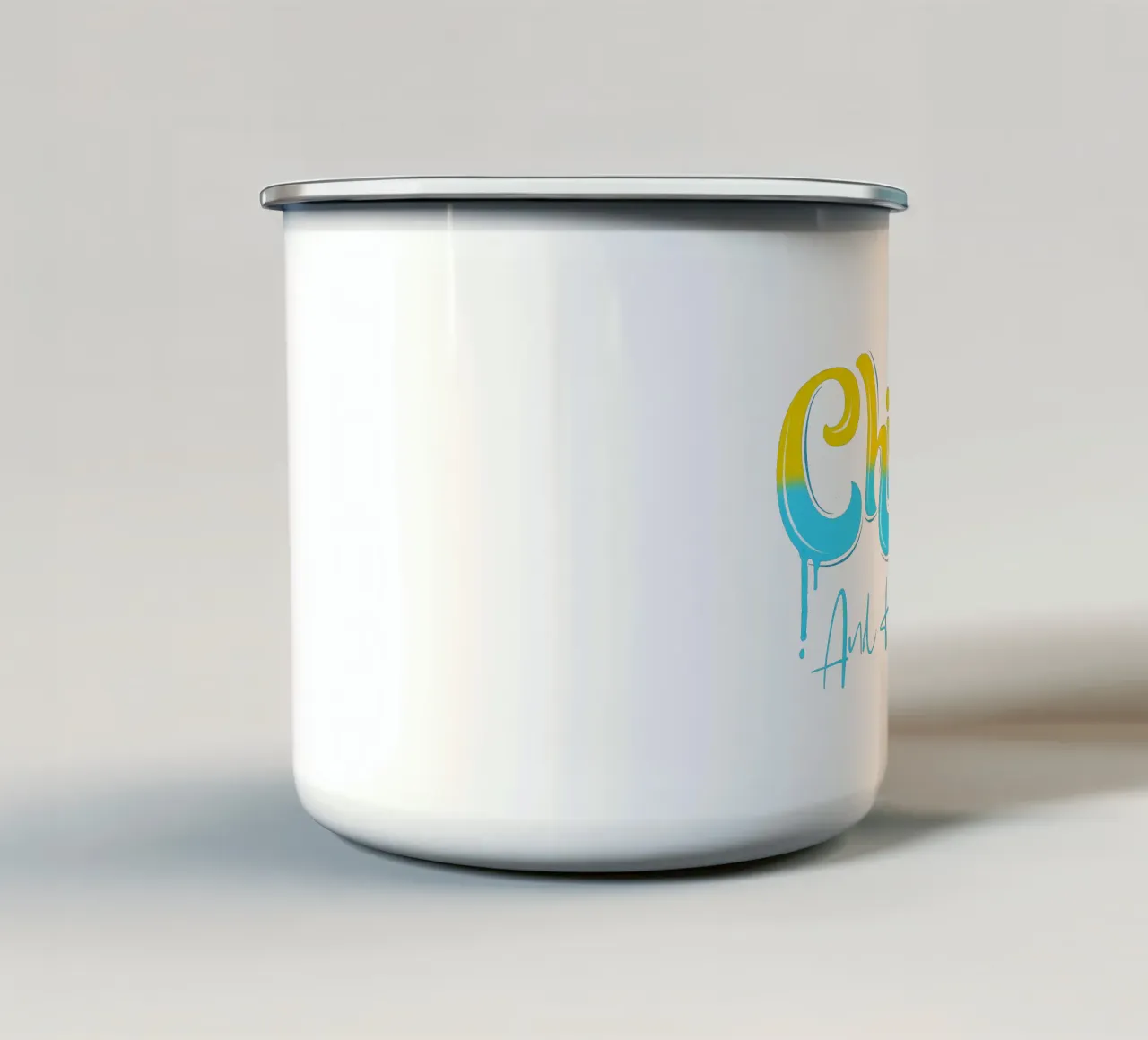 Rilassarsi e rilassarsi. Chillax. Graffiti e Streetstyle. tazza in smalto da CalliLetters