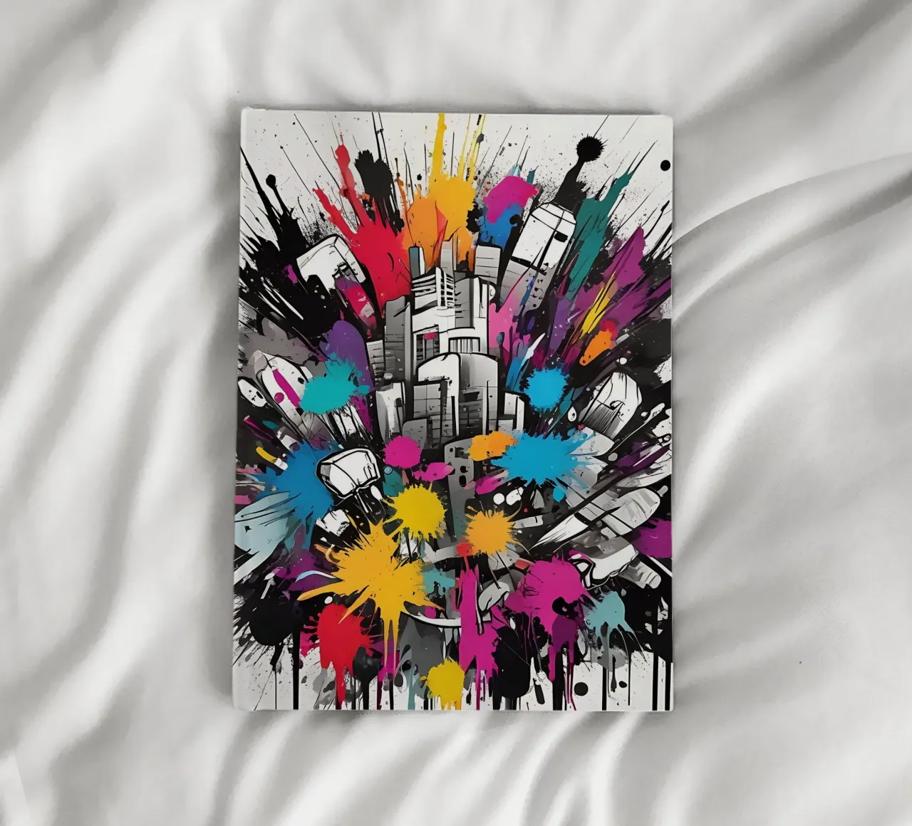 Skyline splashes of colour notebook by Farbträume