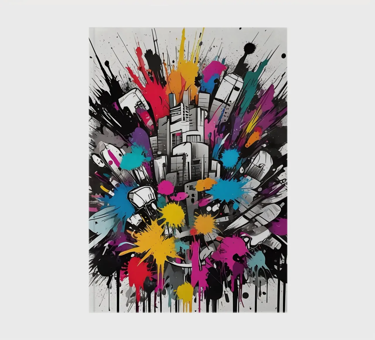 Skyline splashes of colour notebook by Farbträume