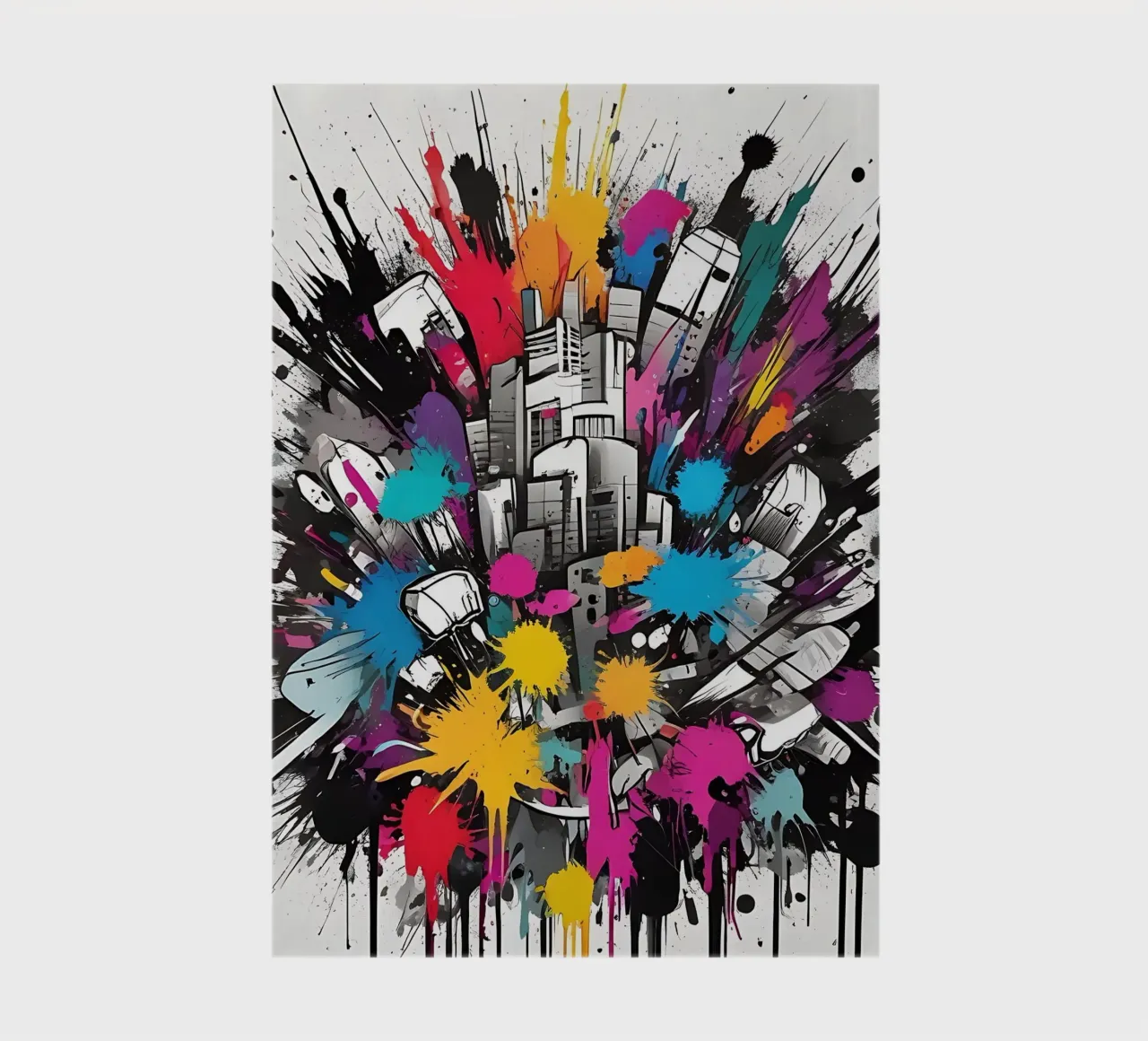Skyline splashes of colour notebook by Farbträume