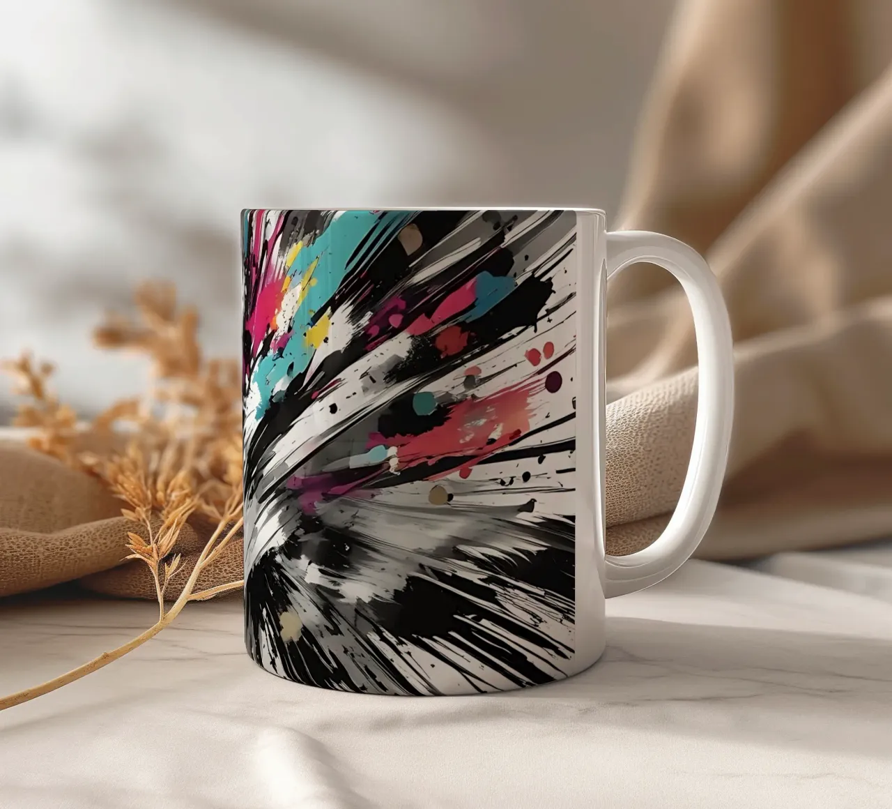Farbexplosion ceramic mug by Farbträume