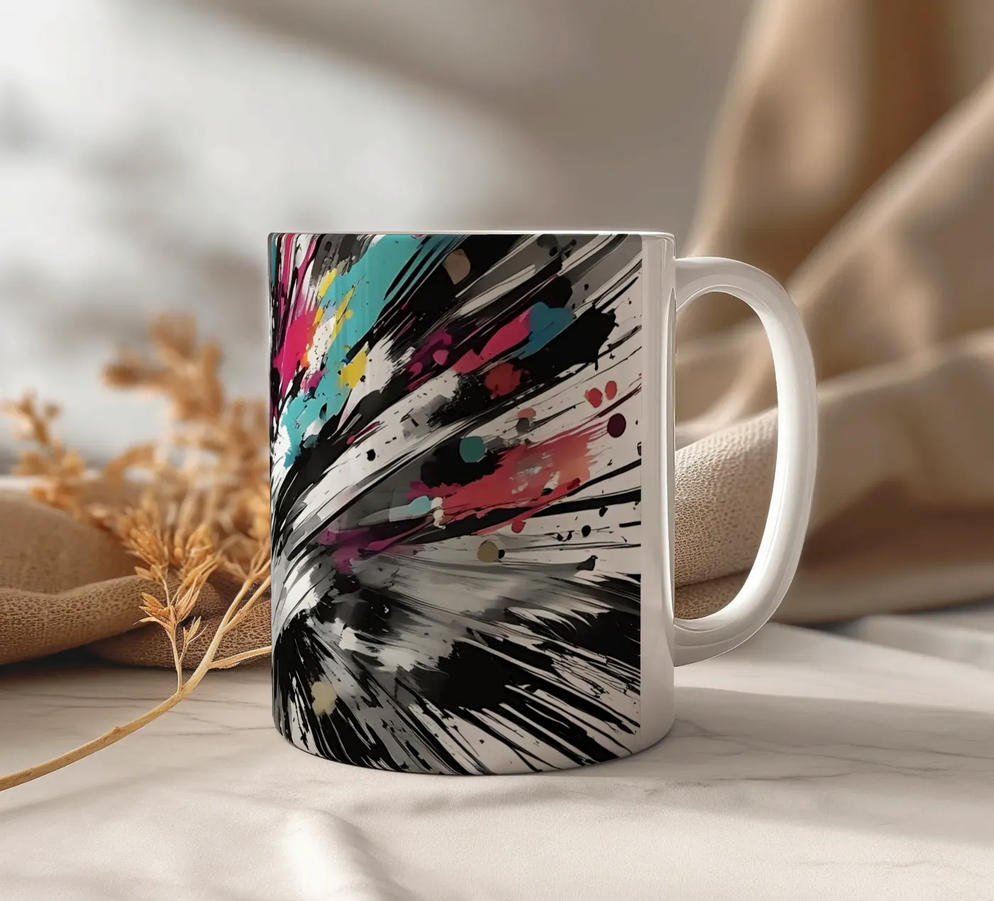 Farbexplosion ceramic mug by Farbträume