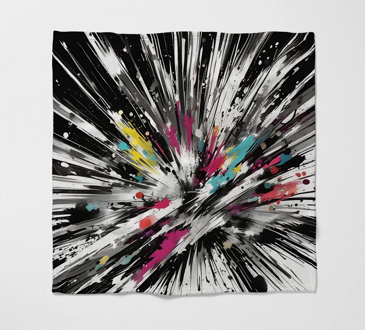 Farbexplosion Fleecedecke von Farbträume