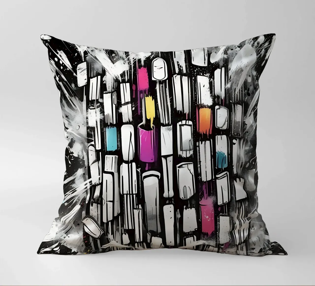 Traffico automobilistico, in piedi in un ingorgo cuscino da Farbträume