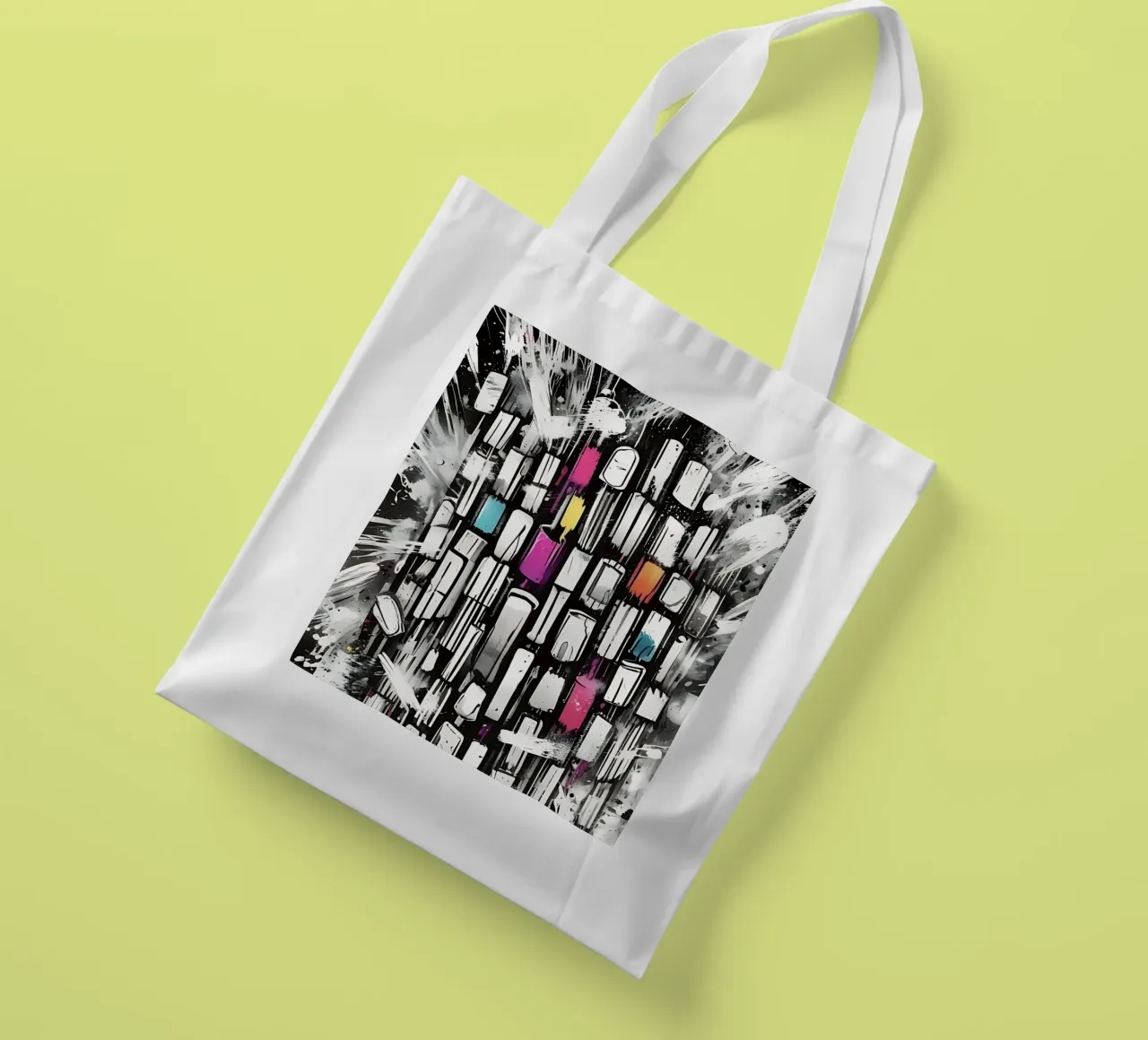 Traffico automobilistico, in piedi in un ingorgo borsa in juta da Farbträume