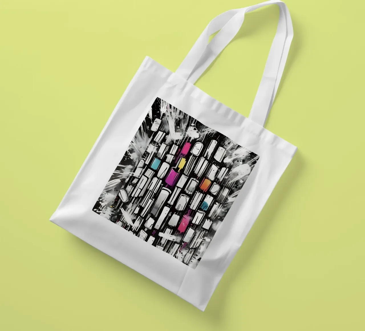 Traffico automobilistico, in piedi in un ingorgo borsa in juta da Farbträume