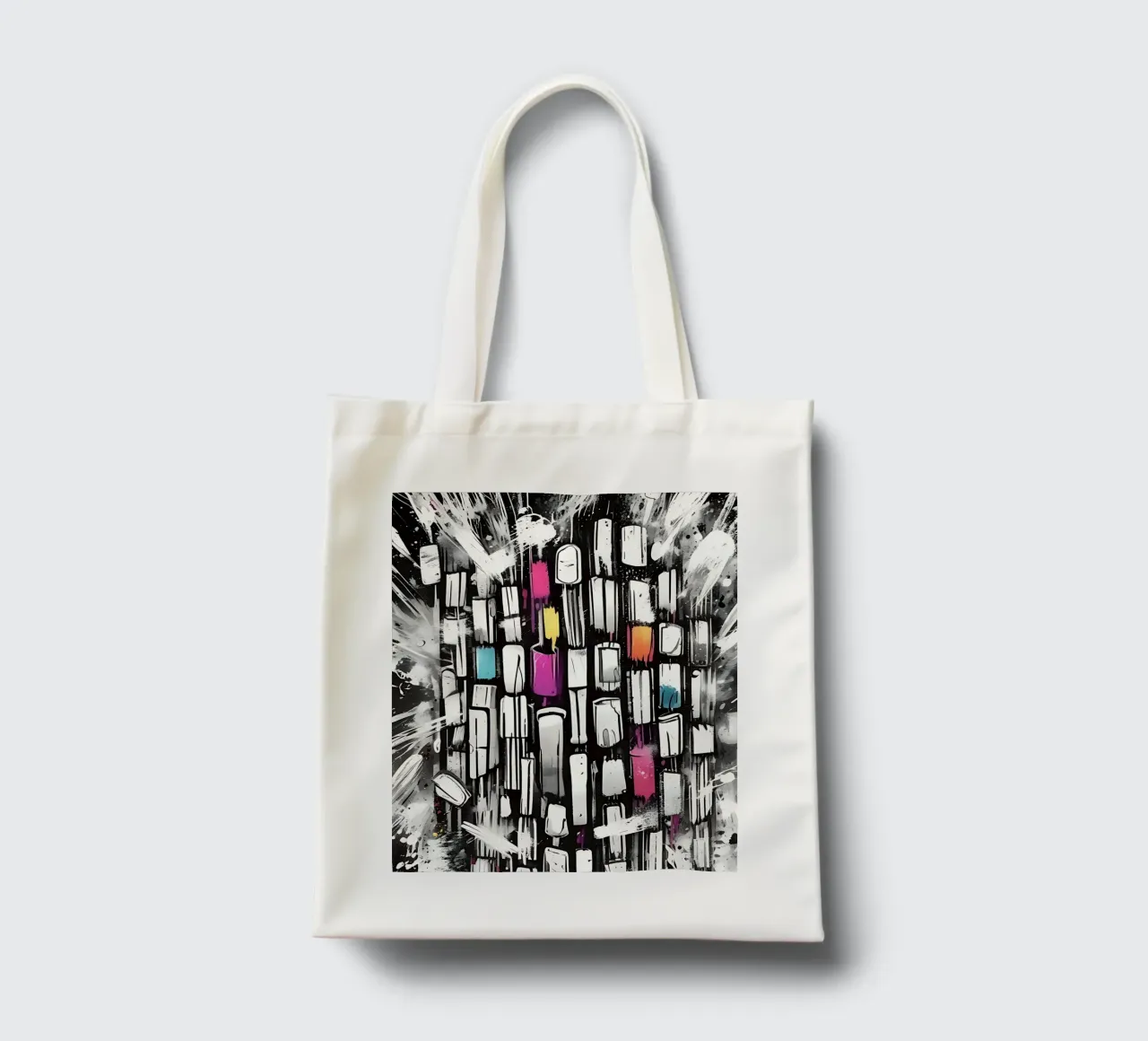 Traffico automobilistico, in piedi in un ingorgo borsa in juta da Farbträume