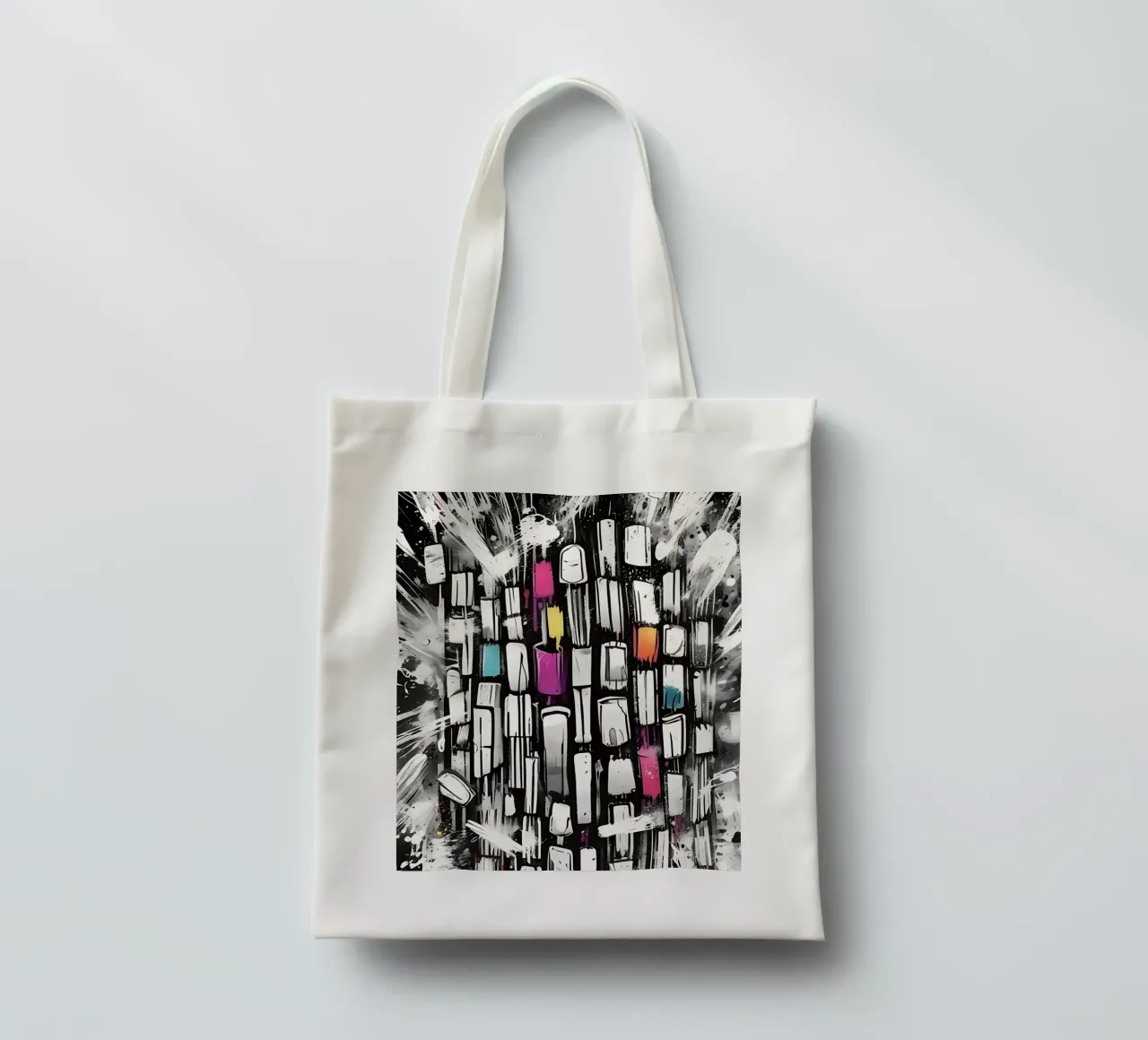 Traffico automobilistico, in piedi in un ingorgo borsa in juta da Farbträume