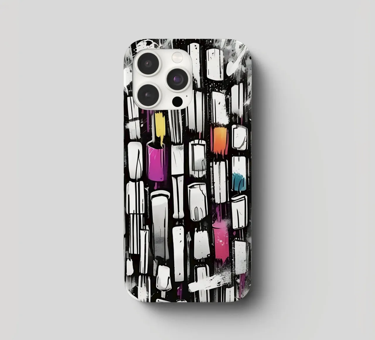 Traffico automobilistico, in piedi in un ingorgo cover iphone da Farbträume