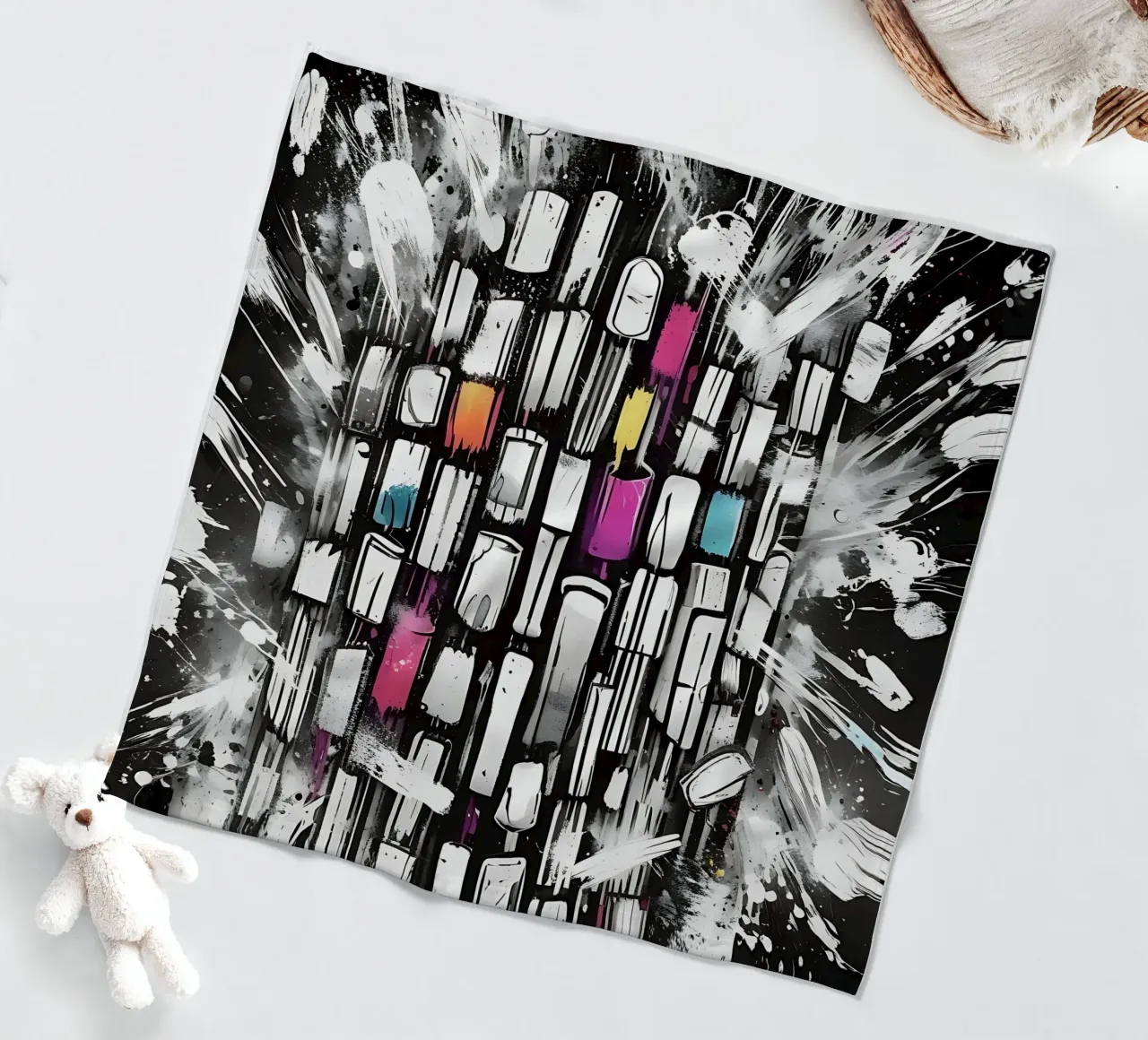 Traffico automobilistico, in piedi in un ingorgo coperta in pile da Farbträume