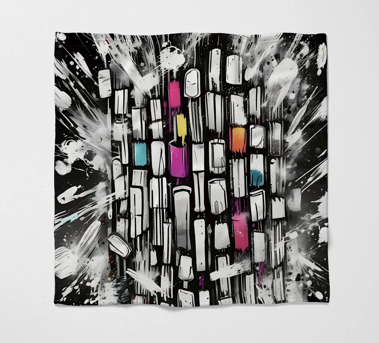 Traffico automobilistico, in piedi in un ingorgo coperta in pile da Farbträume