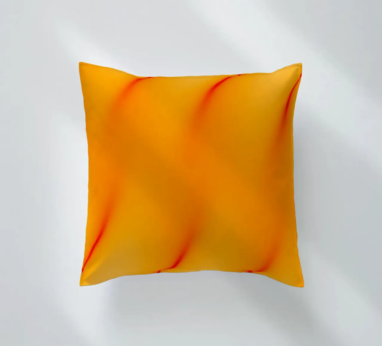 Red and orange abstract waves cuscino da Marleona