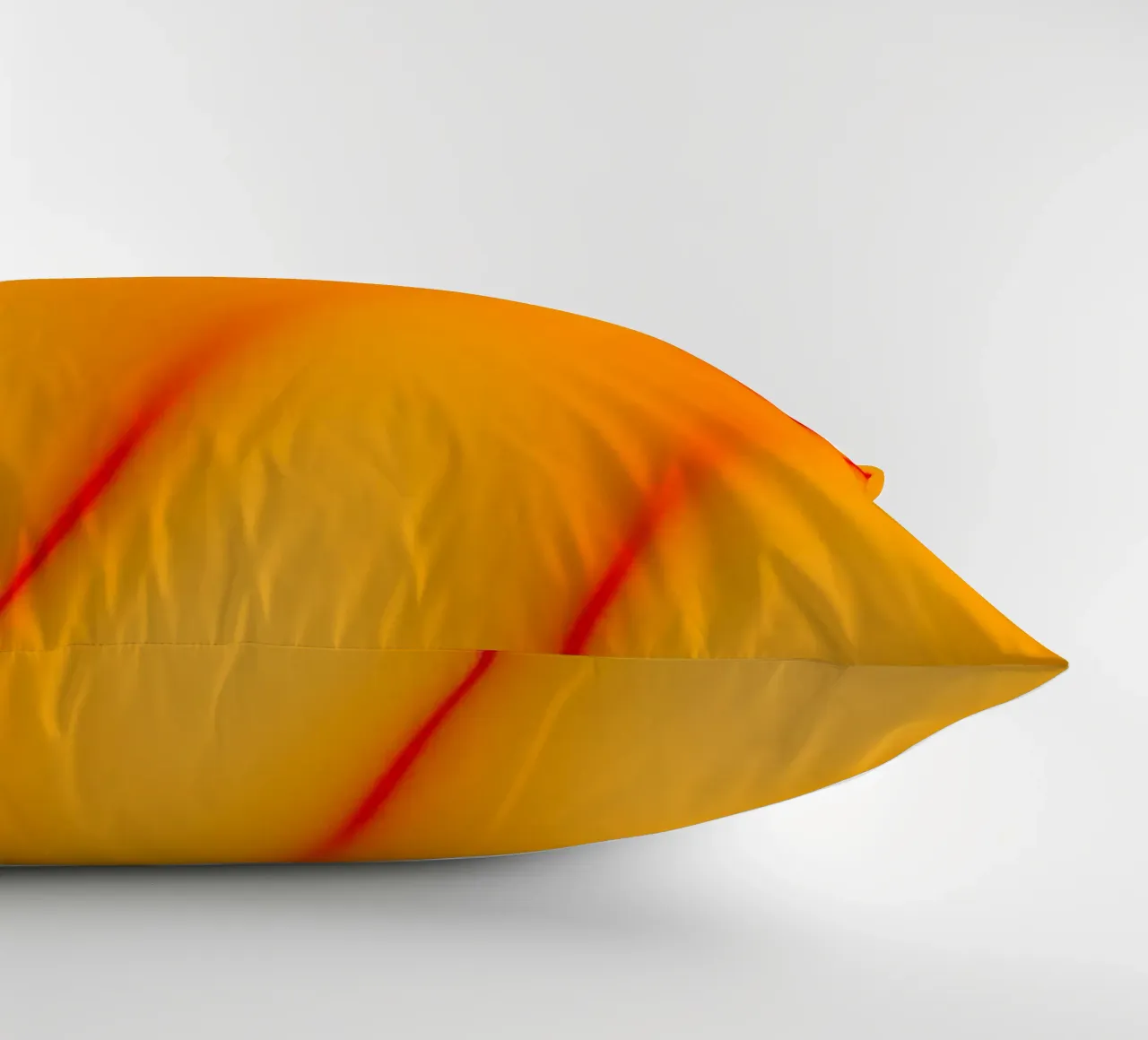 Red and orange abstract waves cuscino da Marleona