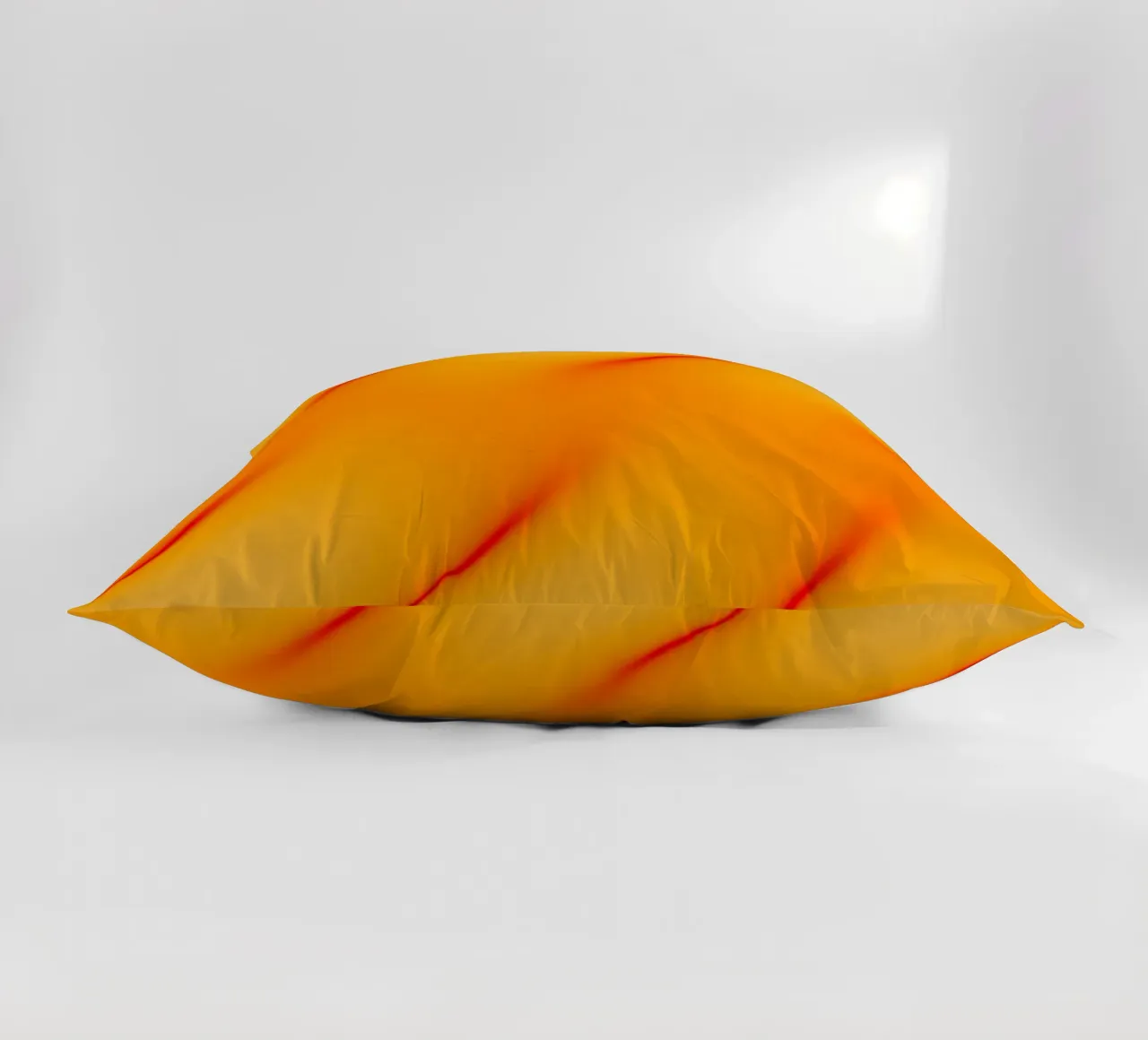 Red and orange abstract waves cuscino da Marleona