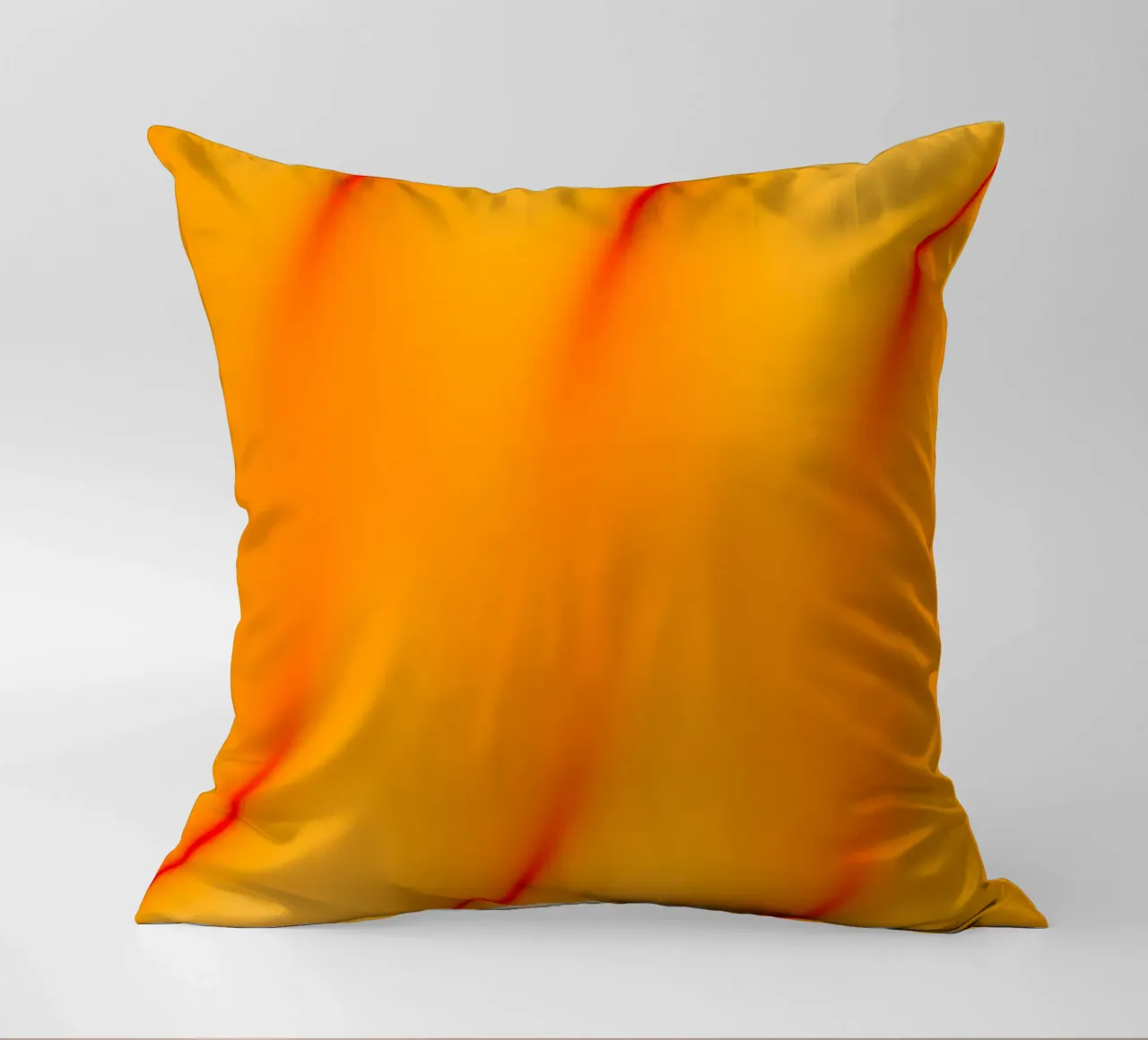 Red and orange abstract waves cuscino da Marleona