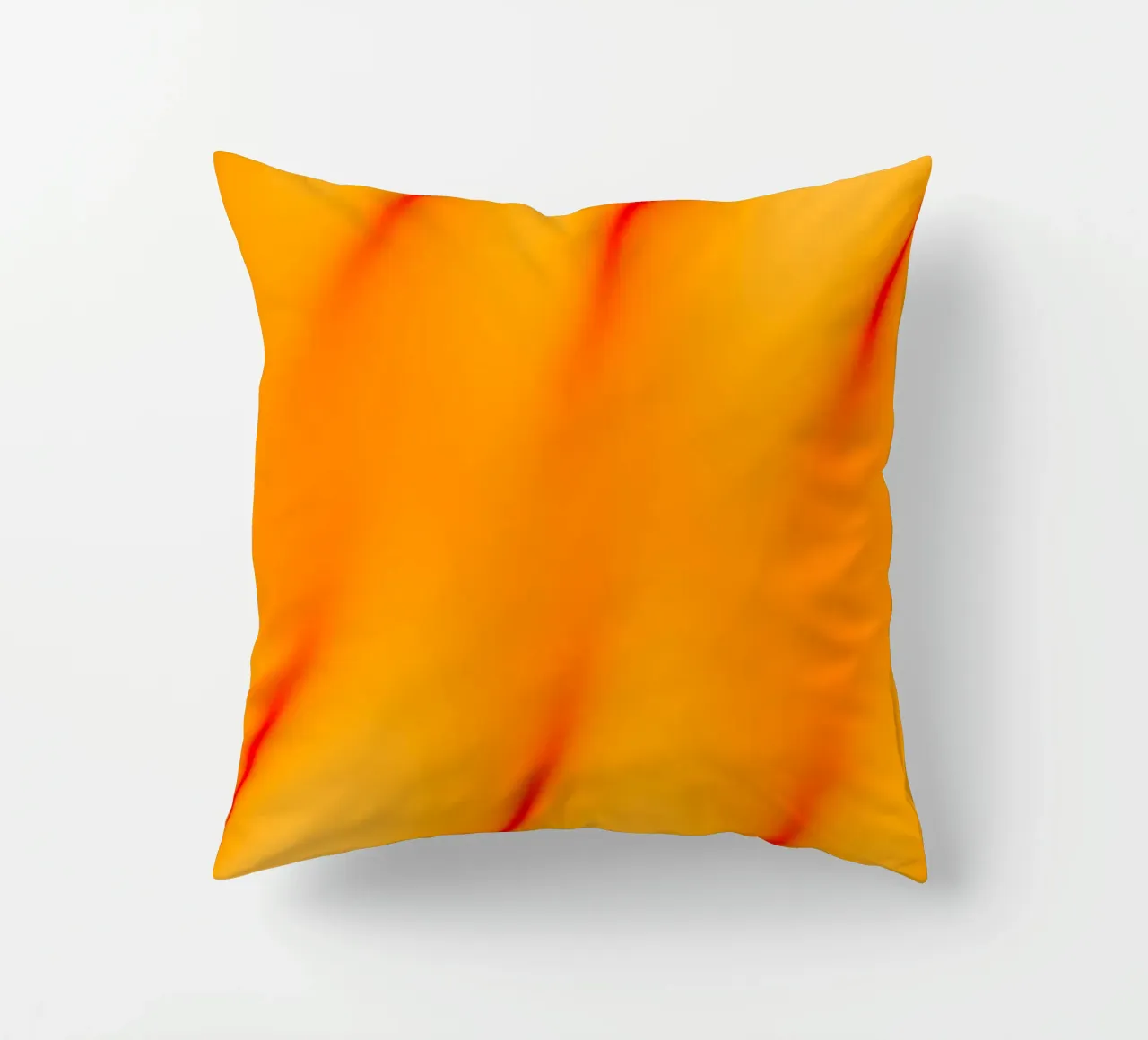 Red and orange abstract waves cuscino da Marleona