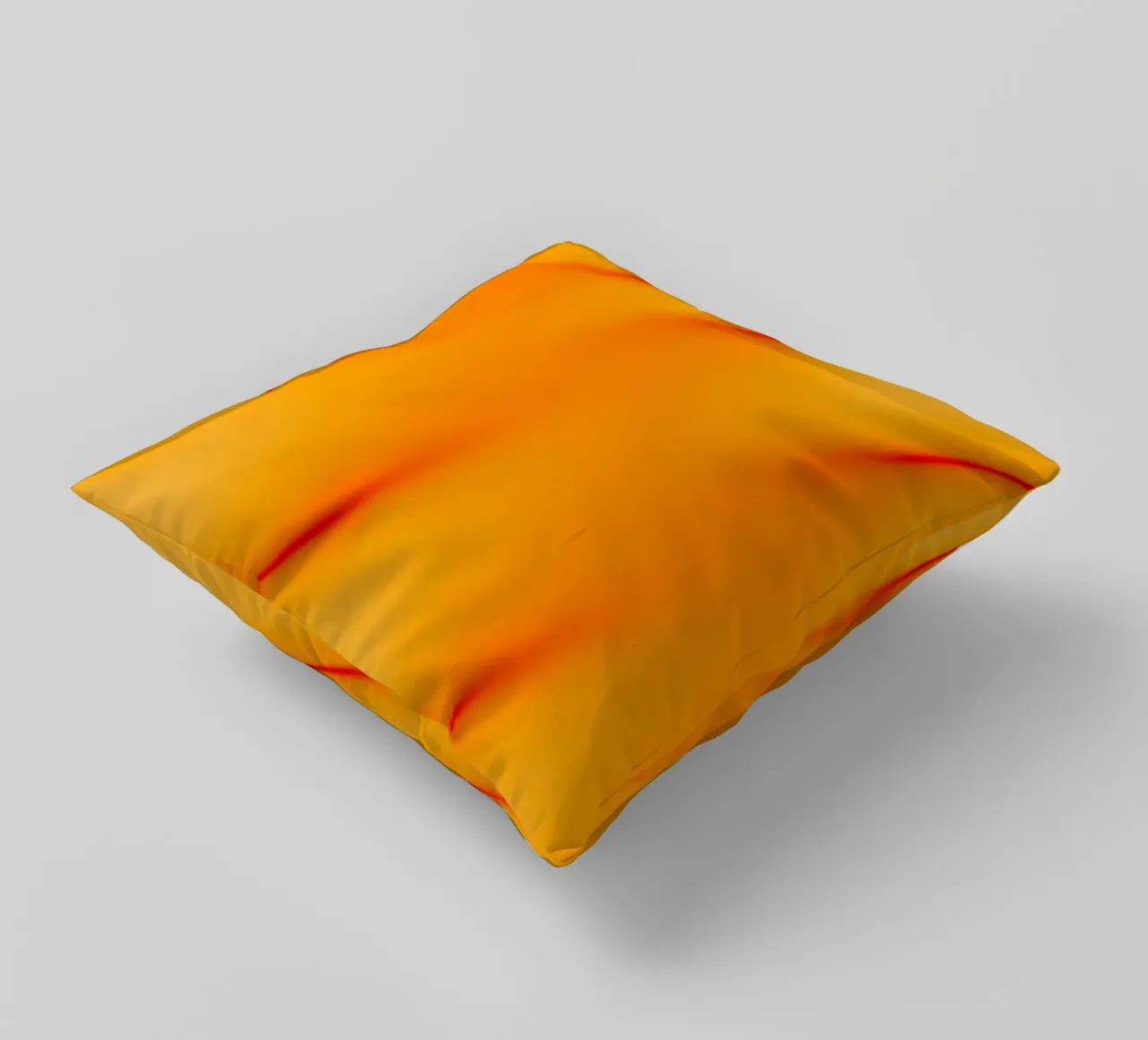 Red and orange abstract waves cuscino da Marleona