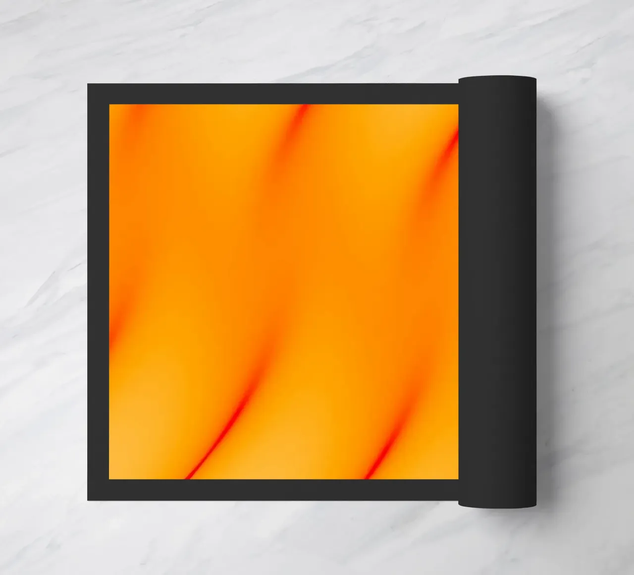 Red and orange abstract waves zerbino da Marleona