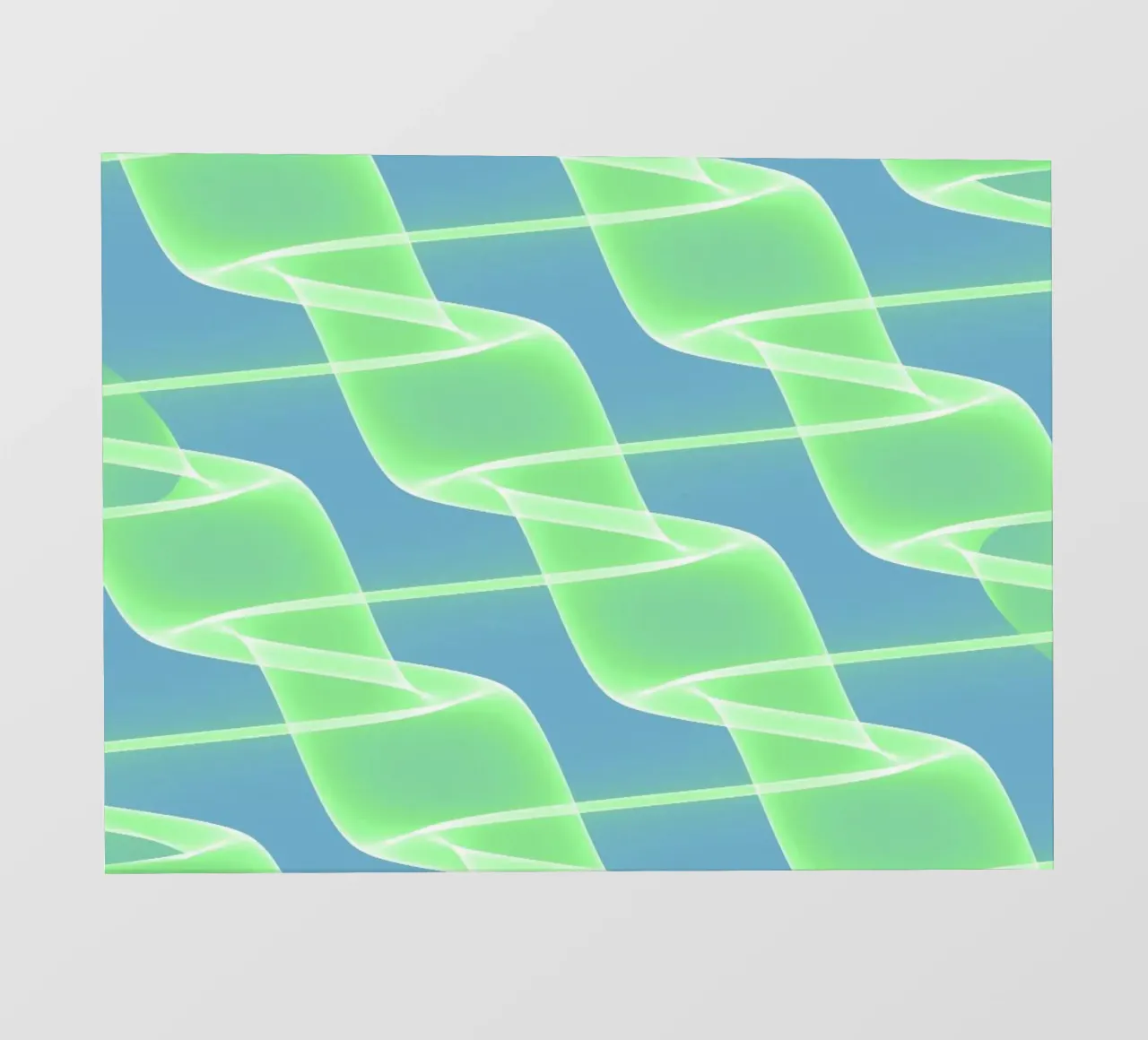 Abstract waves and wires in green pellicola backlit da Marleona