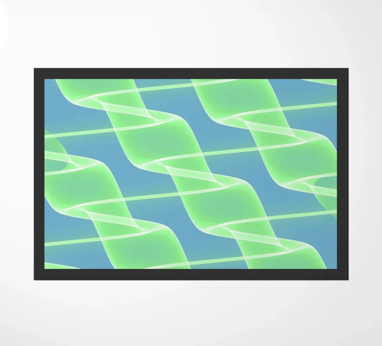 Abstract waves and wires in green zerbino da Marleona