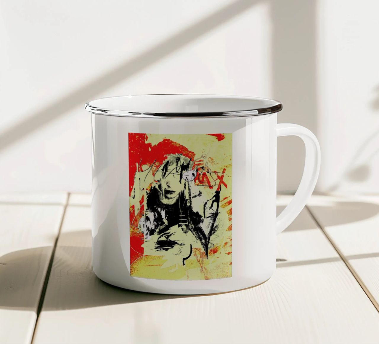 Punk Hero 2 tazza in smalto da Sandrine Pagnoux
