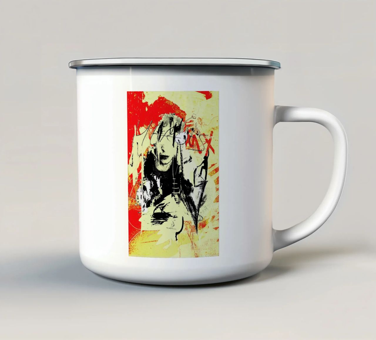 Punk Hero 2 tazza in smalto da Sandrine Pagnoux