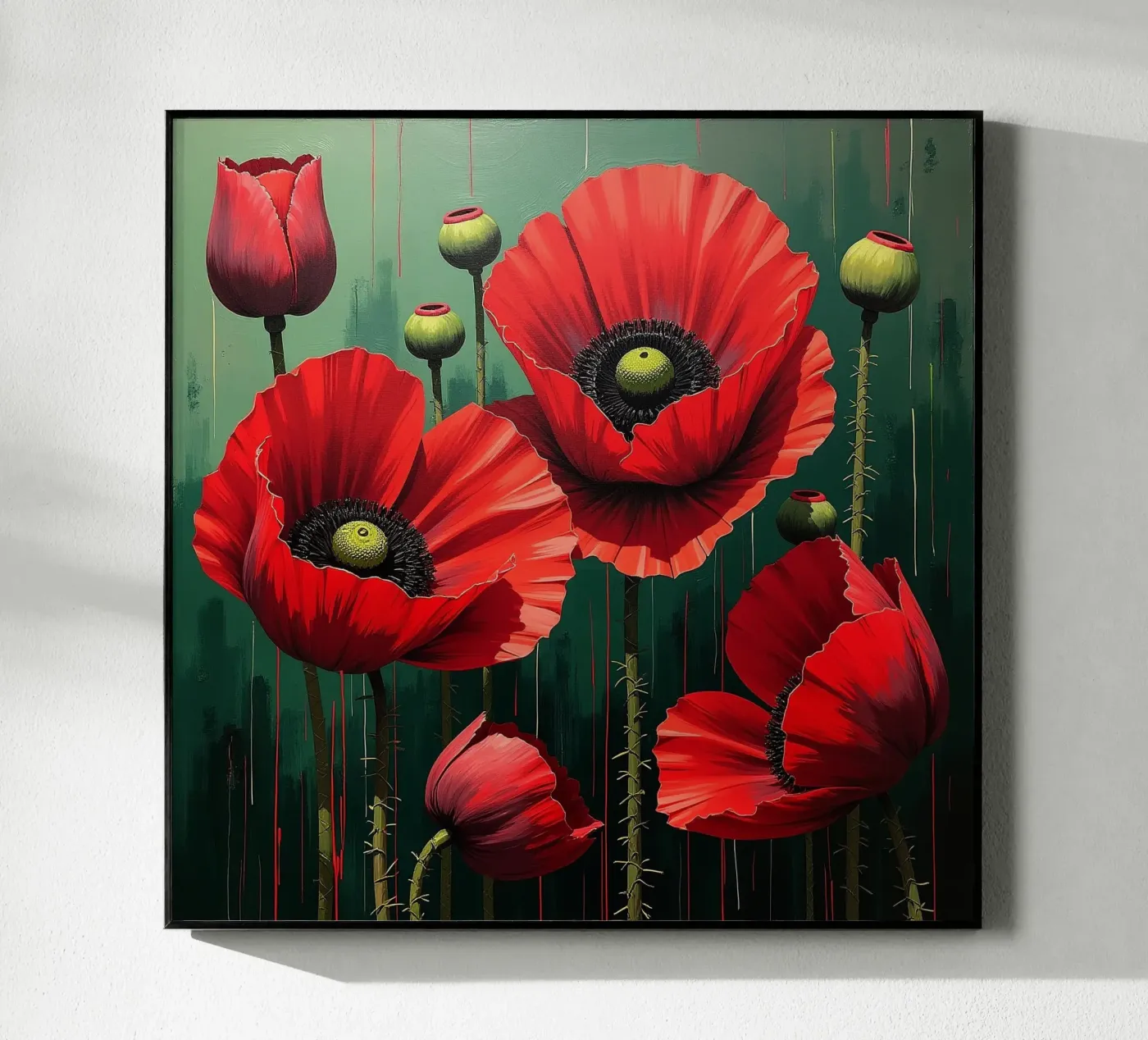Poppies acrylic glass by Farbträume