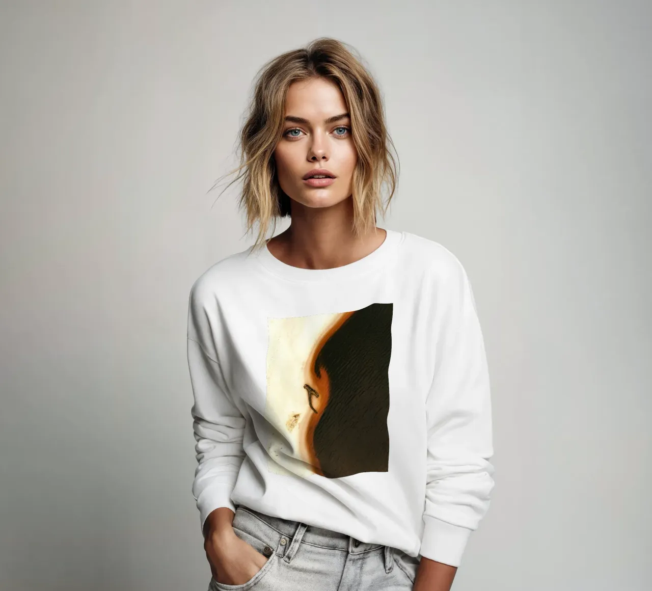 Spiaggia di sabbia nera felpa da Nature's Palette