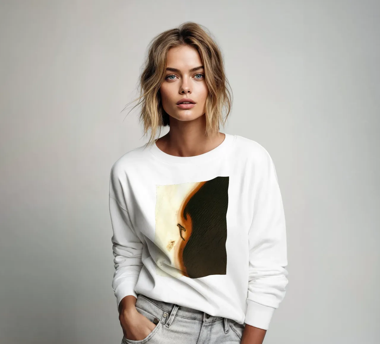 Spiaggia di sabbia nera felpa da Nature's Palette