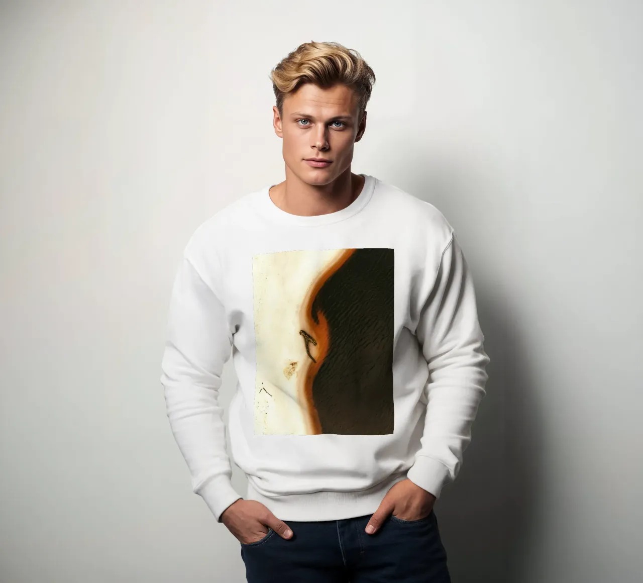 Spiaggia di sabbia nera felpa da Nature's Palette