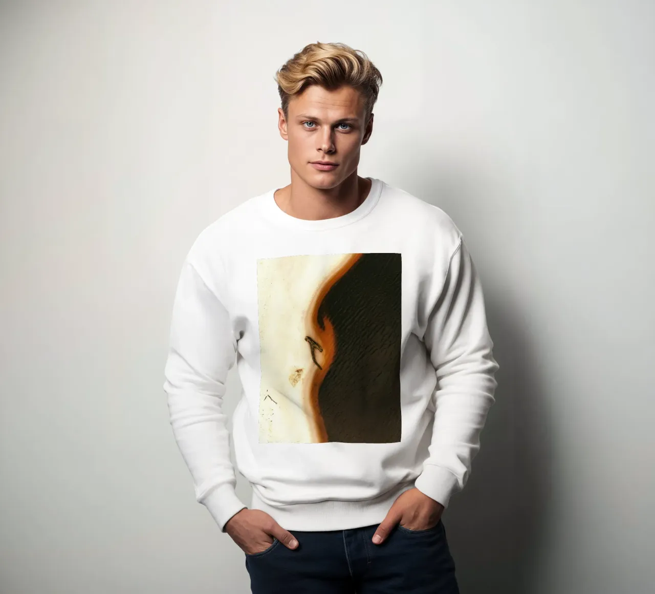 Spiaggia di sabbia nera felpa da Nature's Palette